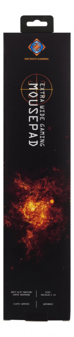 DELTACO GAMING Extra Wide Gaming Mousepad, 900mm, black