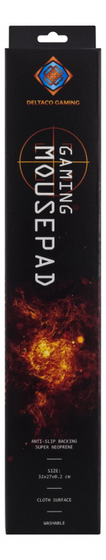 DELTACO GAMING neopreen muismat, 2 mm dun, zwart