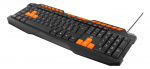 DELTACO GAMING toetsenbord met anti-ghosting, USB, Nordic layout, zwart/oranje