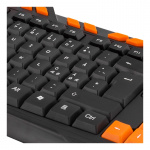 DELTACO GAMING toetsenbord met anti-ghosting, USB, Nordic layout, zwart/oranje