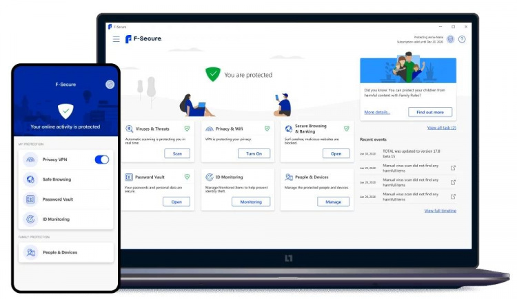 F-Secure TOTAL (SAFE+Freedome VPN) 1år 15 enh Full