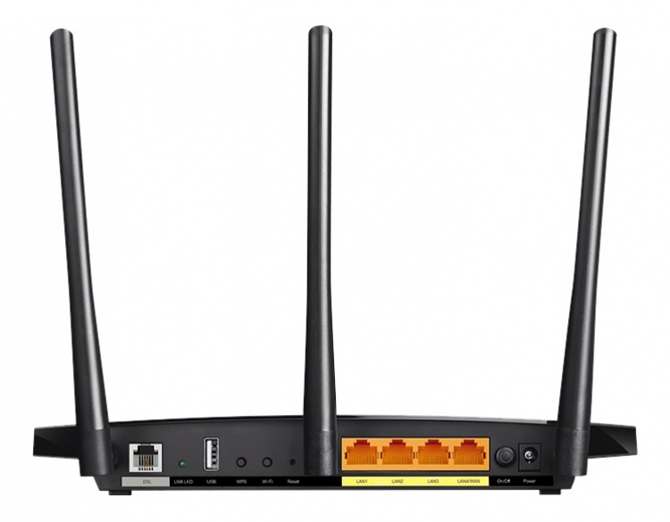 TP-Link AC1200 wireless VDSL/ADSL modem router, 5GHz 867Mbps, black