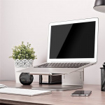 DESIRE2 View Laptop Stand Silver Adjustable Laptop Stand  DESIRE2 View Laptop Stand Silver Adjustable Laptop Stand