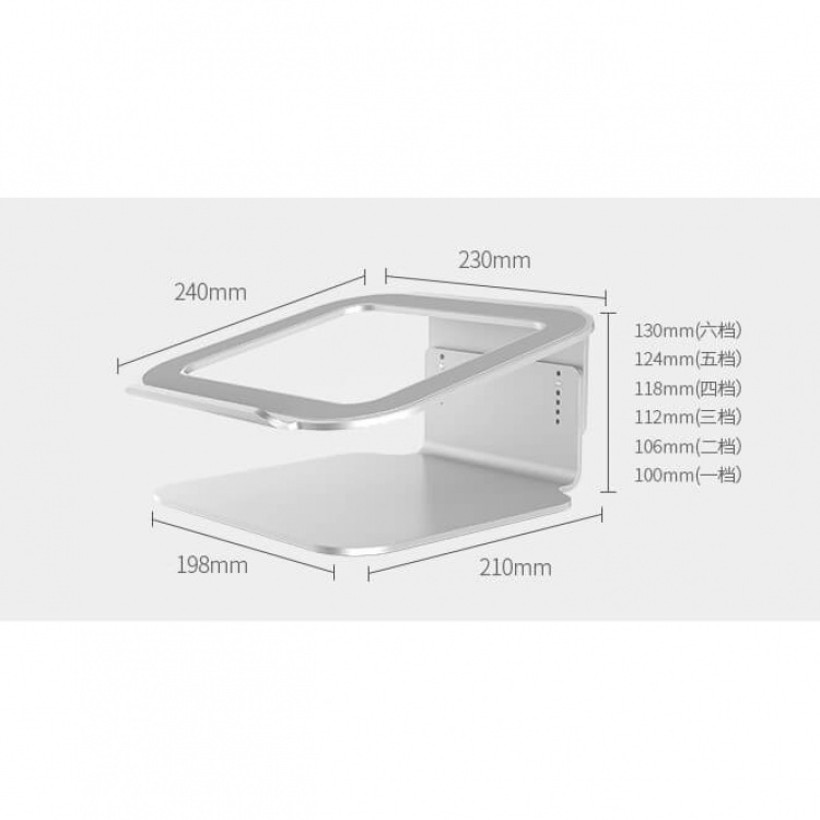 DESIRE2 View Laptop Stand Silver Adjustable Laptop Stand  DESIRE2 View Laptop Stand Silver Adjustable Laptop Stand