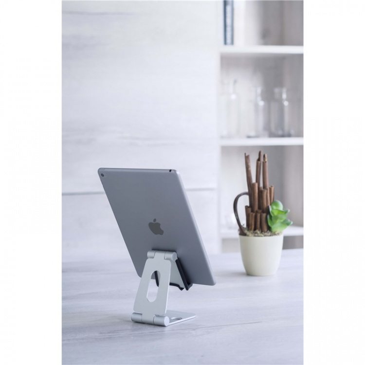 DESIRE2 View Desk Stand Silver Adjustable Tablets and Smartphones