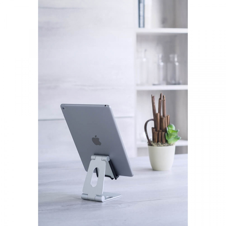 DESIRE2 View Desk Stand Silver Adjustable Tablets and Smartphones
