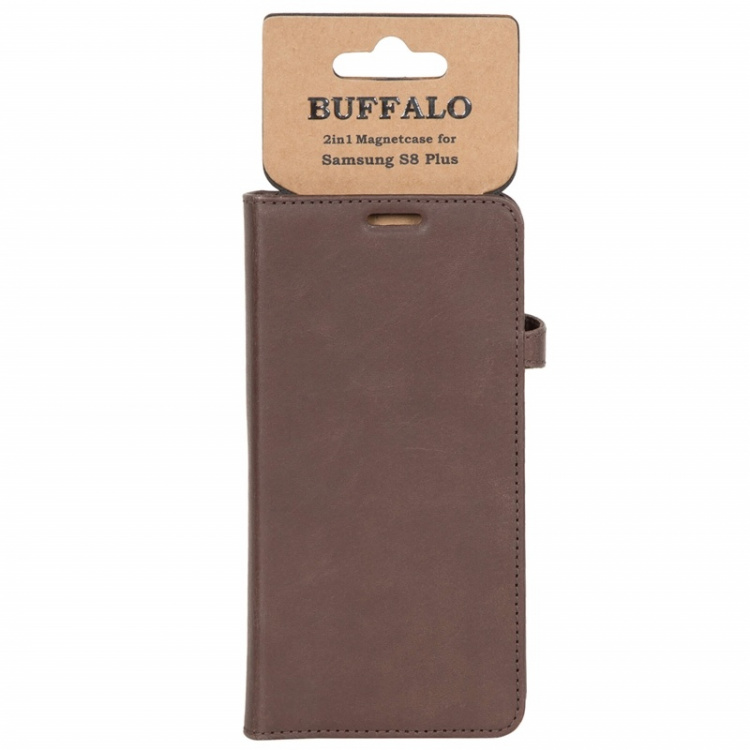 BUFFALO Wallet Leather Brown 3 Cardpockets Samsung Galaxy S8 Plus BUFFALO Wallet Leather Brown 3 Cardpockets Samsung Galaxy S8 Plus