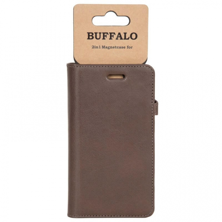 BUFFALO Wallet Leather Brown 3 Cardpockets Samsung Galaxy S9 Plus