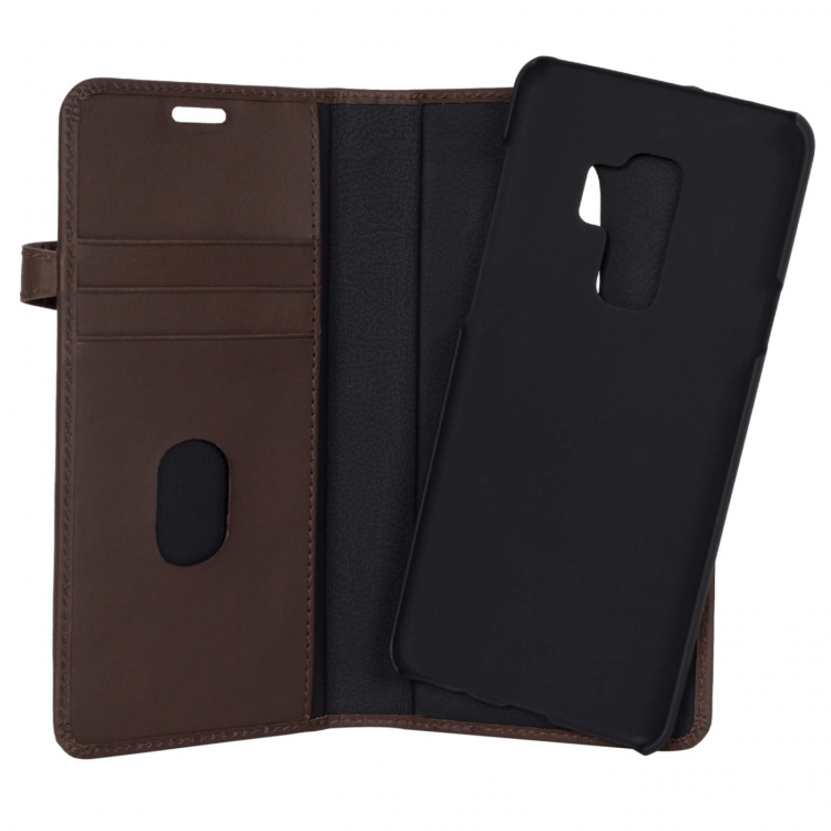 BUFFALO Wallet Leather Brown 3 Cardpockets Samsung Galaxy S9 Plus