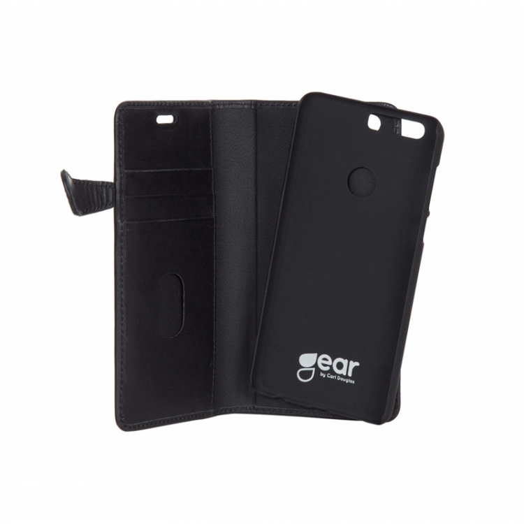 BUFFALO Wallet Leather Black 3 Cardpockets Huawei Honor 8