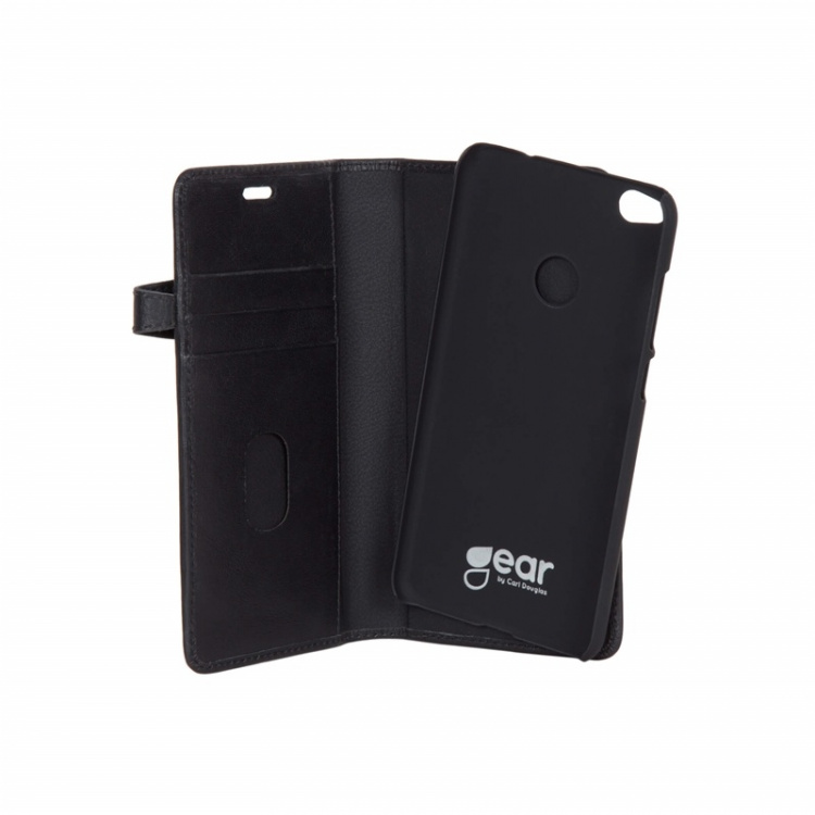 BUFFALO Wallet Leather Black 3 Cardpockets Huawei Honor 8 Lite