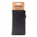 BUFFALO Wallet Leather Black 3 Cardpockets Huawei Honor 9 BUFFALO Wallet Leather Black 3 Cardpockets Huawei Honor 9