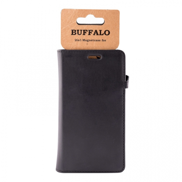 BUFFALO Wallet Leather Black 3 Cardpockets Huawei Honor 9 Lite BUFFALO Wallet Leather Black 3 Cardpockets Huawei Honor 9 Lite
