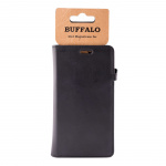 BUFFALO Wallet Leather Black 3 Cardpockets Huawei Honor 9 Lite BUFFALO Wallet Leather Black 3 Cardpockets Huawei Honor 9 Lite