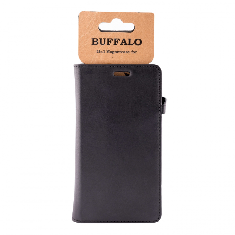 BUFFALO Wallet Leather Black 3 Cardpockets Huawei Honor 9 Lite BUFFALO Wallet Leather Black 3 Cardpockets Huawei Honor 9 Lite