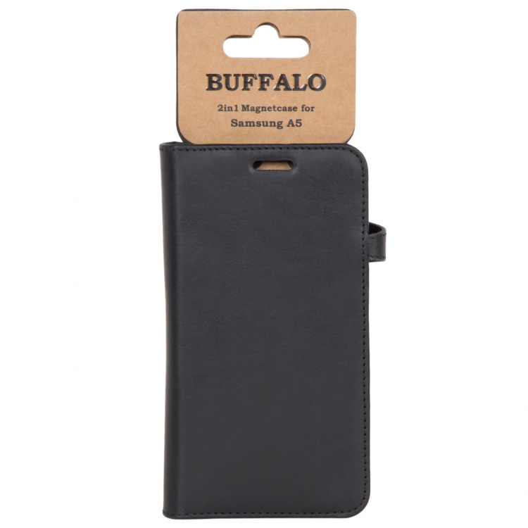 BUFFALO Wallet Leather Black 3 Cardpockets Samsung Galaxy A5 2017 BUFFALO Wallet Leather Black 3 Cardpockets Samsung Galaxy A5 2017