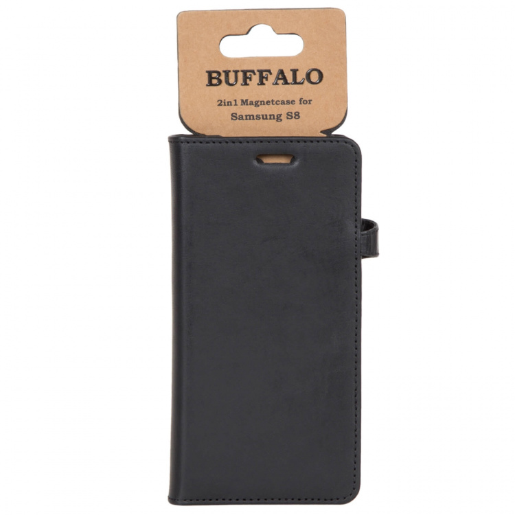 BUFFALO Wallet Leather Black 3 Cardpockets Samsung Galaxy S8