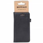 BUFFALO Wallet Leather Black 3 Cardpockets Samsung Galaxy S9 Plus