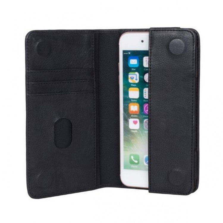 BUFFALO Wallet Leather Black 3 Cardpockets Universal up to 5 BUFFALO Wallet Leather Black 3 Cardpockets Universal up to 5