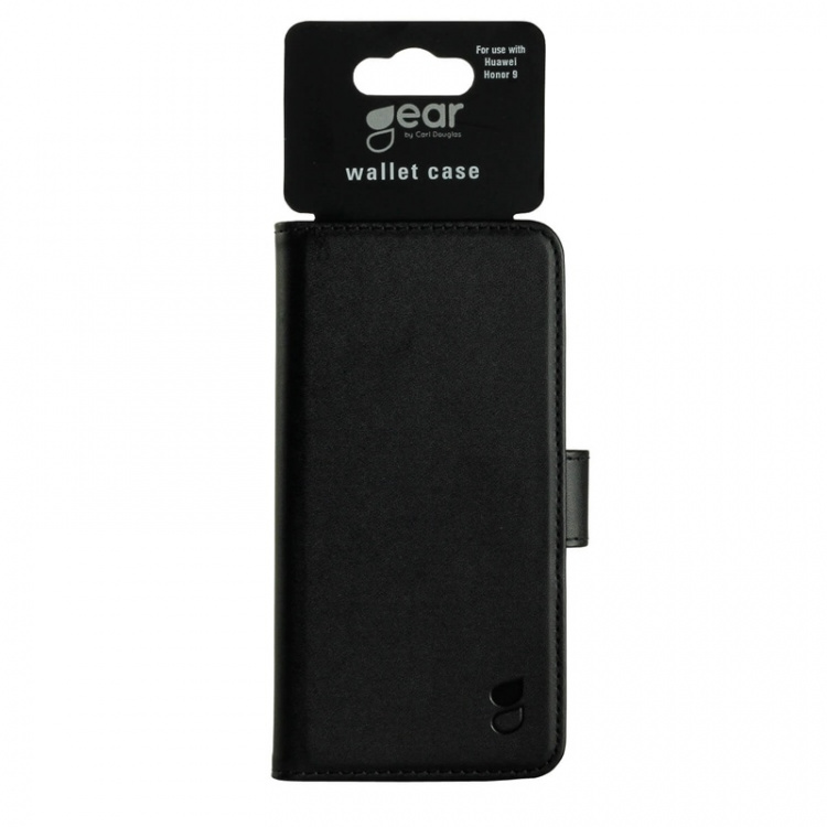 GEAR Wallet Black 3 Cardpockets Huawei Honor 9 GEAR Wallet Black 3 Cardpockets Huawei Honor 9