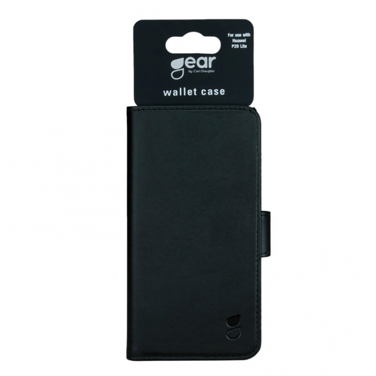 GEAR Wallet Black 3 Cardpockets Huawei P20 Lite