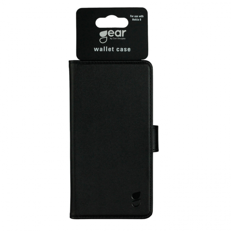 GEAR Wallet Black 3 Cardpockets Nokia 8 GEAR Wallet Black 3 Cardpockets Nokia 8