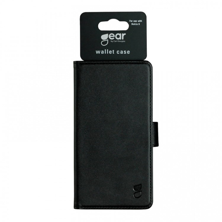 GEAR Wallet Black 3 Cardpockets Nokia 6  GEAR Wallet Black 3 Cardpockets Nokia 6
