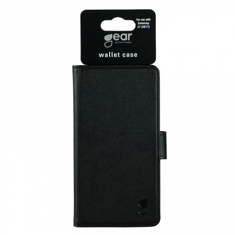 GEAR Wallet Black 3 Cardpockets Samsung Galaxy J7 2017