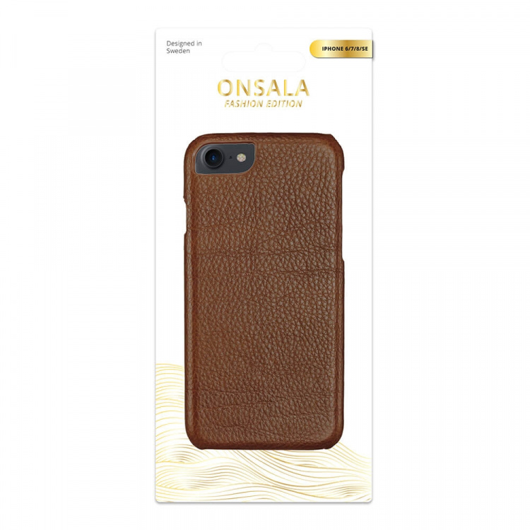 ONSALA COLLECTION Cover Leather Brown iPhone 6/7/8/SE2020 ONSALA COLLECTION Cover Leather Brown iPhone 6/7/8/SE2020