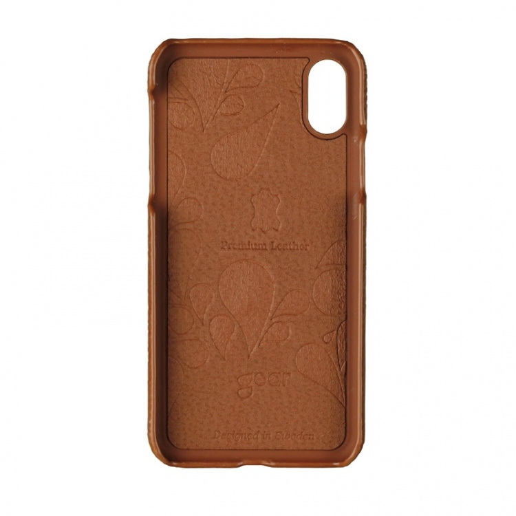 ONSALA COLLECTION Cover Leather Brown iPhone X/XS