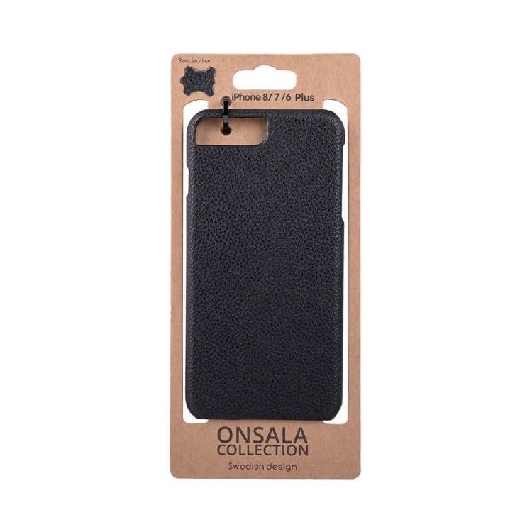 ONSALA COLLECTION Cover Leather Black iPhone 6/7/8 PLUS ONSALA COLLECTION Cover Leather Black iPhone 6/7/8 PLUS
