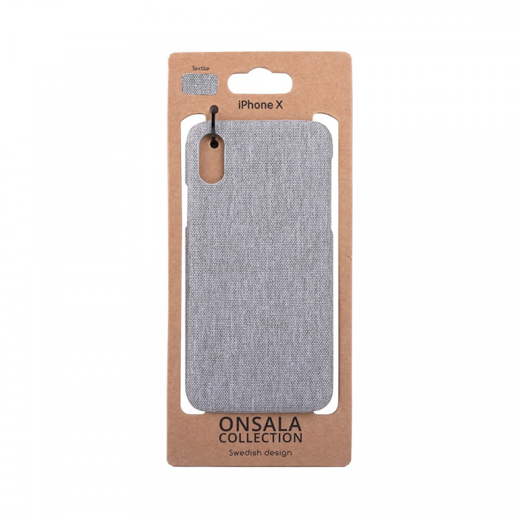 ONSALA COLLECTION Cover Textile Grey iPhone X/XS ONSALA COLLECTION Cover Textile Grey iPhone X/XS