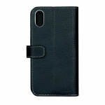 ONSALA COLLECTION Wallet Leather Navi Blue iPhone X/XS