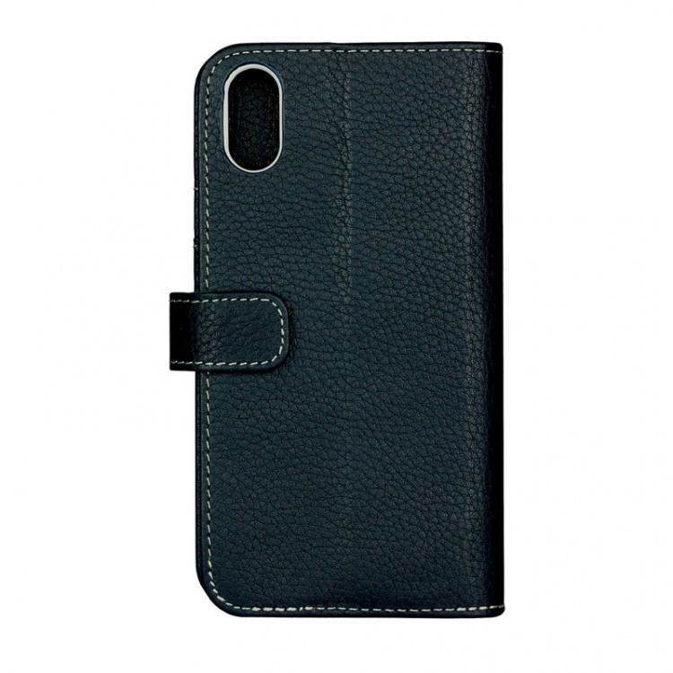 ONSALA COLLECTION Wallet Leather Navi Blue iPhone X/XS