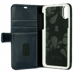 ONSALA COLLECTION Wallet Leather Navi Blue iPhone X/XS
