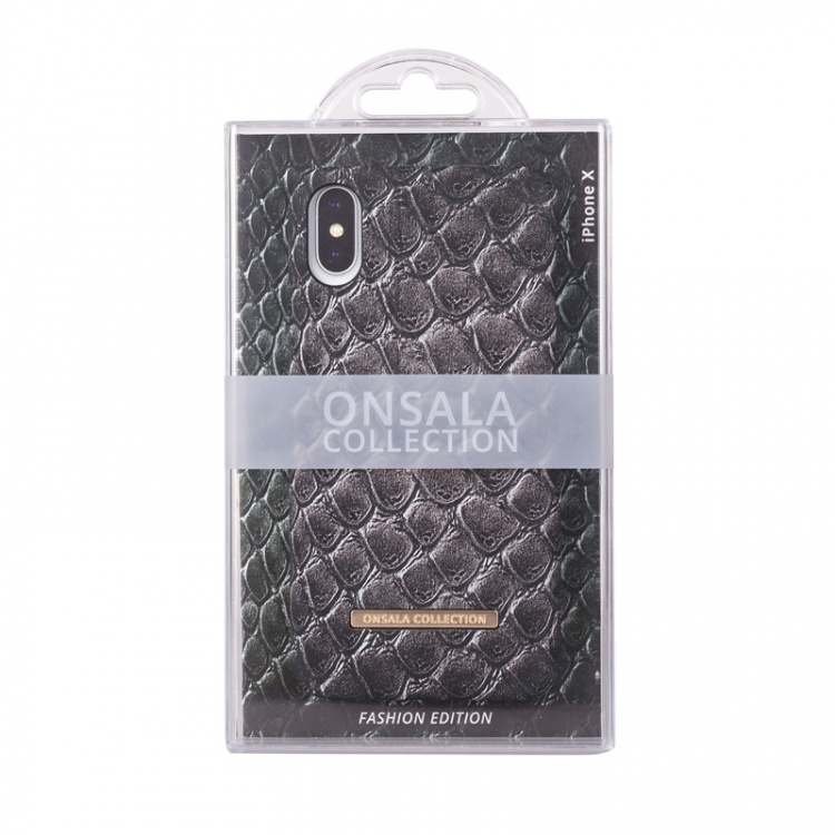 ONSALA COLLECTION Mobile Cover Soft Black Cobra iPhone X/XS