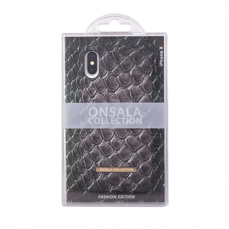 ONSALA COLLECTION Mobile Cover Soft Black Cobra iPhone X/XS