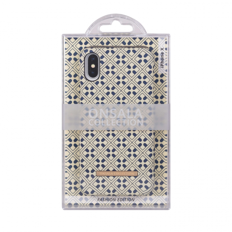 ONSALA COLLECTION Mobile Cover Soft Blue Marocco iPhone X/XS