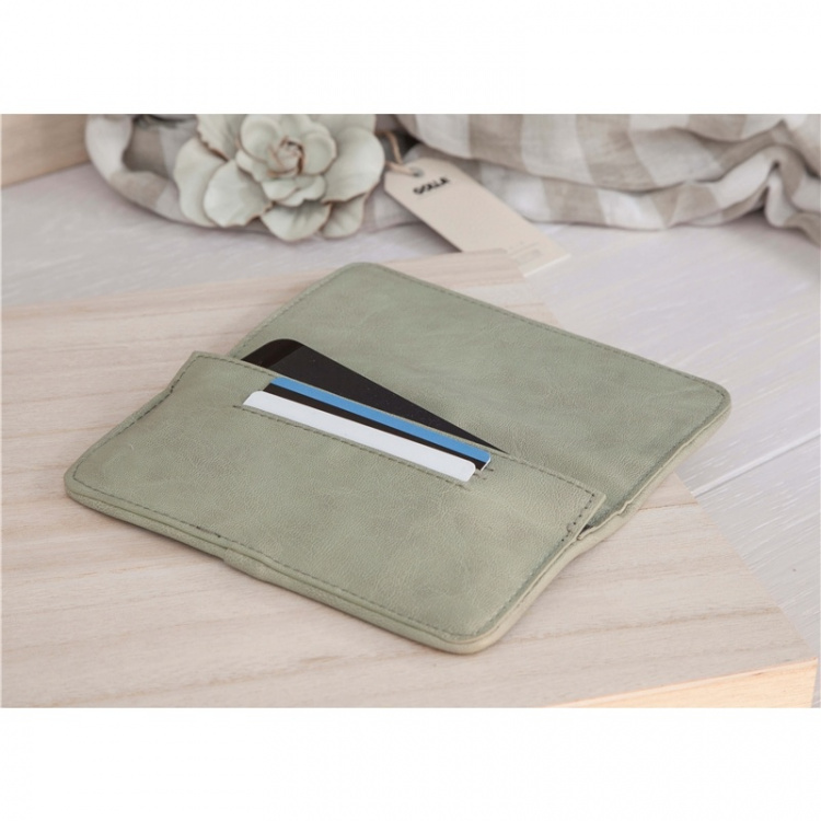 Smartphone Wallet Air for Sam sung Galaxy S5, Aqua/Grey