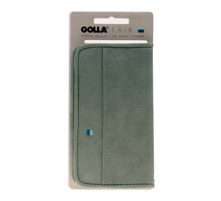 Smartphone Wallet Air for Sam sung Galaxy S5, Aqua/Grey