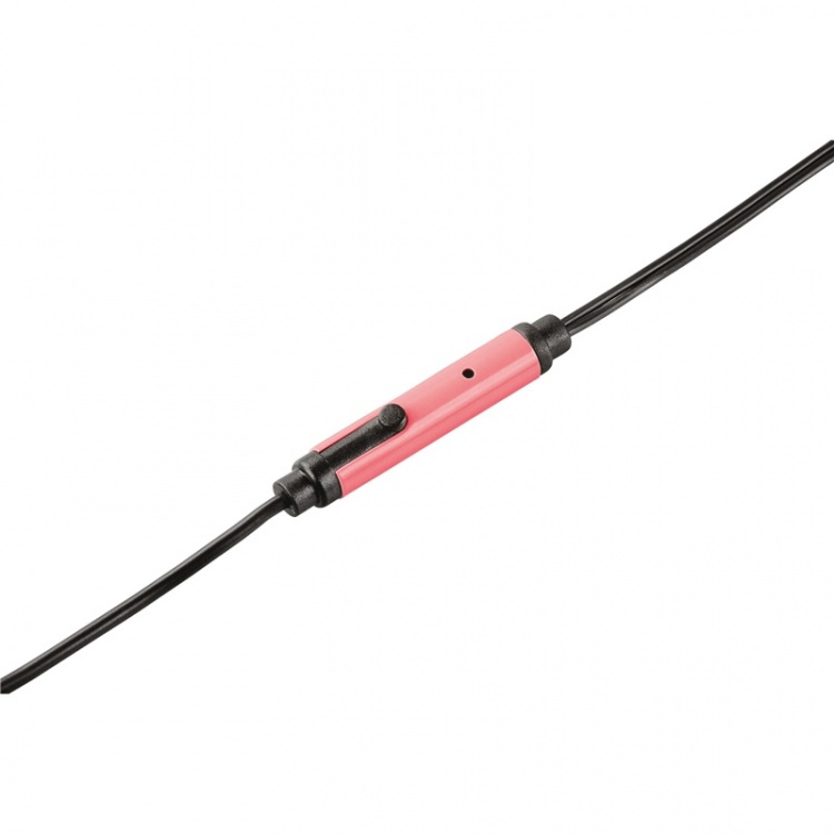 HAMA Hörlur Shiny In-Ear Mic Silver Rosa