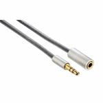 HAMA AluLine Extension Cable, 3.5 mm jack, plug - socket, stereo HAMA AluLine Extension Cable, 3.5 mm jack, plug - socket, stereo