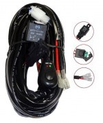 Relaiskabelset 40A met schakelaar, voor LED-oprijplaten en extra verlichting Relaiskabelset 40A met schakelaar, voor LED-oprijplaten en extra verlichting