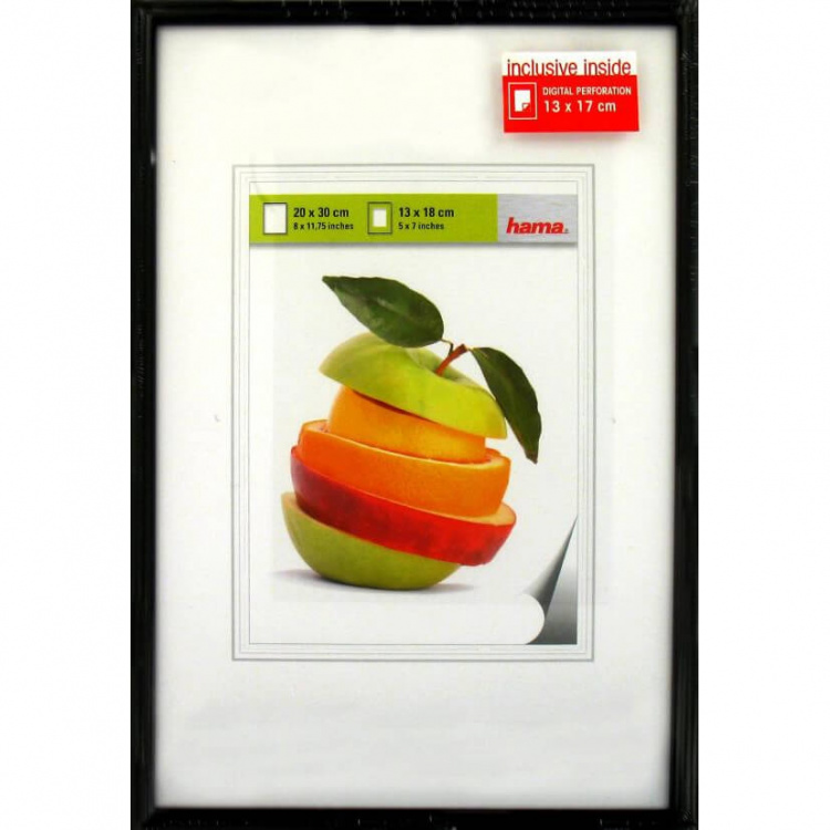 Sevilla Plastic Frame, black, 20 x 30 cm