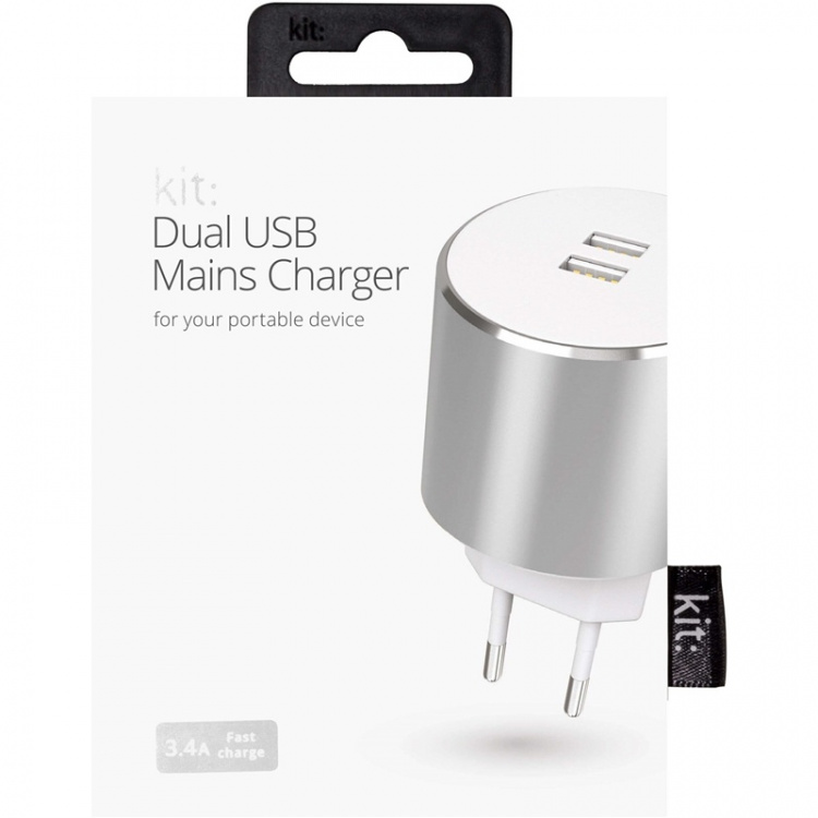 KIT PLATINUM charger 220V 2xUSB 3.4A Rosegold KIT PLATINUM charger 220V 2xUSB 3.4A Rosegold