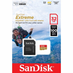 SanDisk Geheugenkaart Microsdhc Extreme 32Gb+Adapter Werkt met Gopro Mess 100Mb/S A1