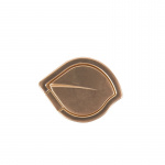 GEAR Finger Ring Leaf Gold Rotating Fingerholder with Standfunktion