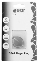 GEAR Finger Ring Leaf Rose Rotating Fingerholder with Standfunktion