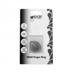 GEAR Finger Ring Leaf Rose Rotating Fingerholder with Standfunktion