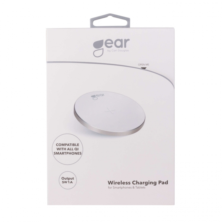 GEAR Wireless QI Charger 220V 5W 0,5-1A White GEAR Wireless QI Charger 220V 5W 0,5-1A White